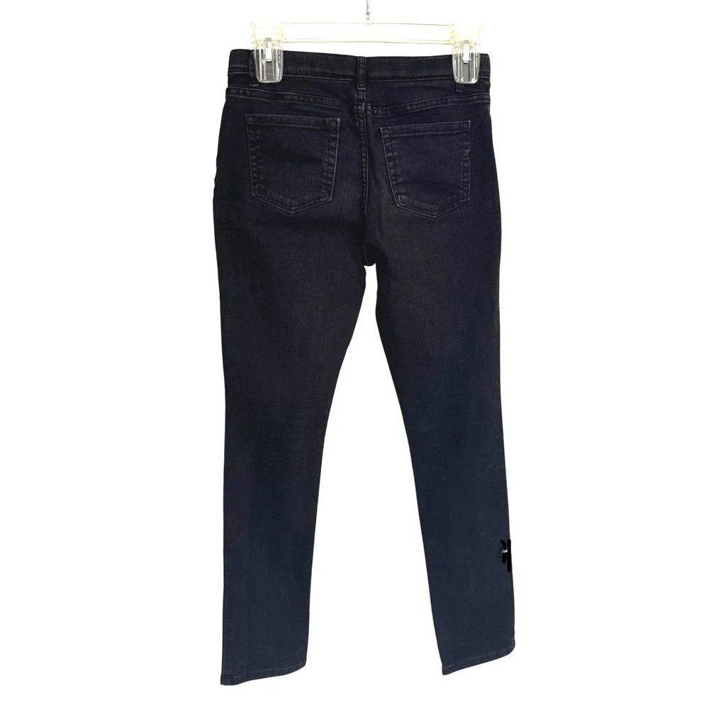 The Childrens Place Girls Super Skinny Jeans Black Stretch Denim Size 14